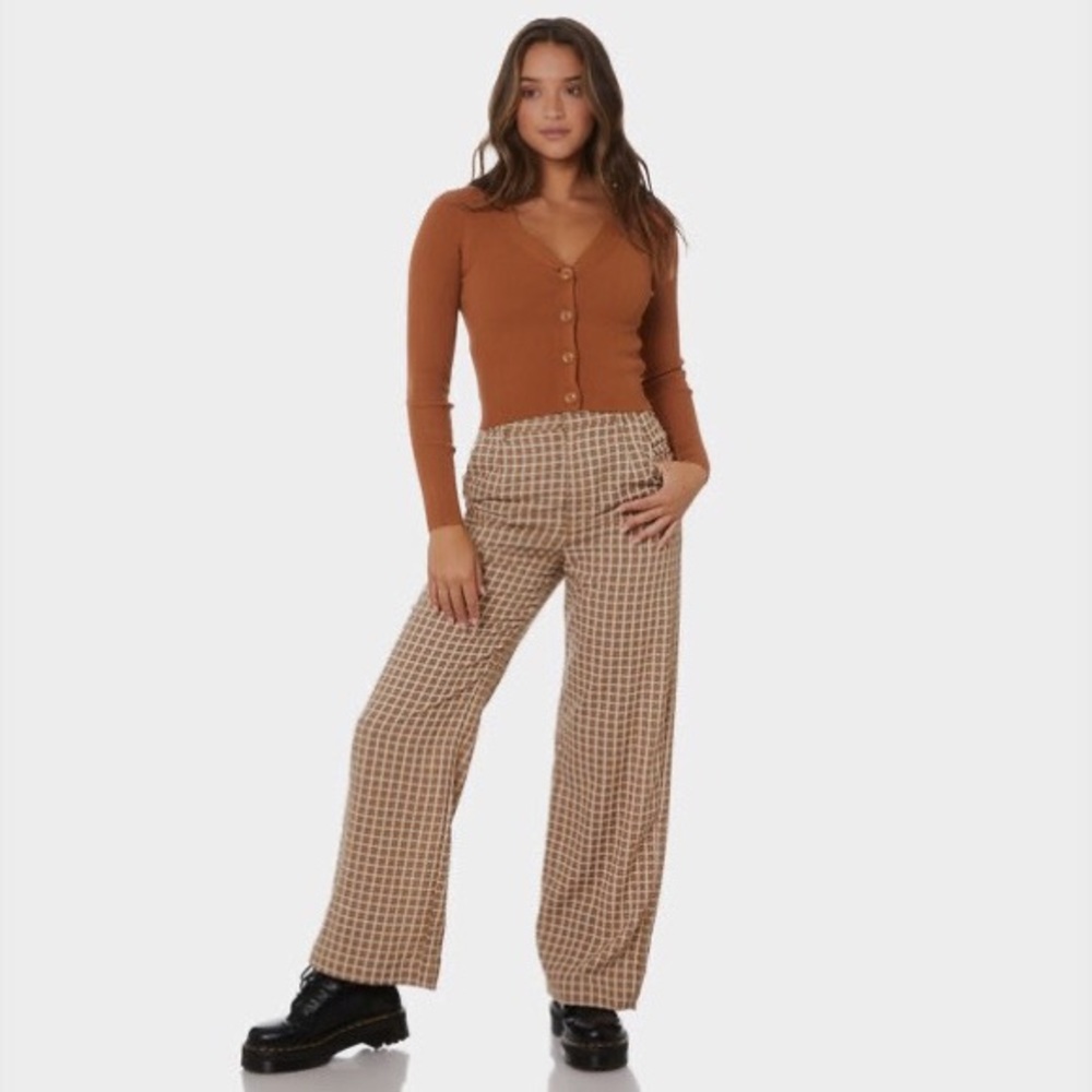 RUSTY | Cali Long Sleeve Cardigan Knit Top Butterscotch - Picture 5 of 5